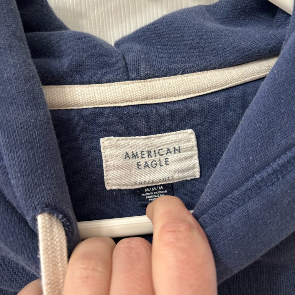 American Eagle Outfitters Blue Hoodie for Men - Picture 6 of 6